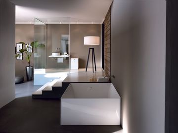BATHTUBS 7438 - Square polymineral bathtub G&M by Kerasan - view 3