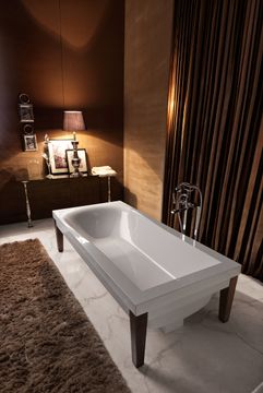 BATHTUBS 3950-918947 - Bath-tub with darkened ash legs by Kerasan - view 4