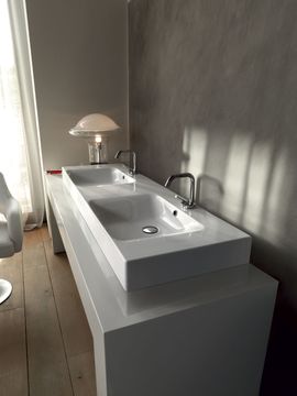 CENTO 3536 - Wall hung washbasin by Kerasan - view 2