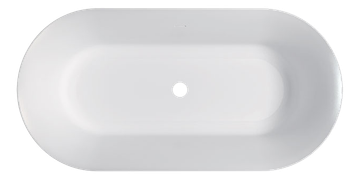 BATHTUBS 7433 - Oval polymineral bathtub G&M by Kerasan - view 2