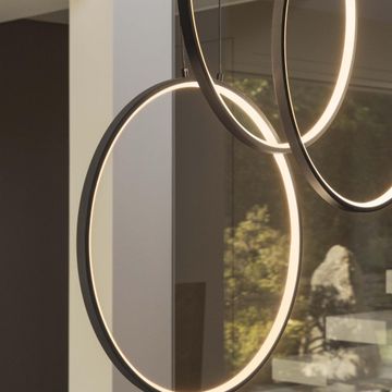 FRAME SP CERCHIO NERO 3000K by Ideal Lux - view 4