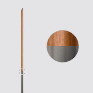 Cylindrical wooden pole by iGuzzini - view 2