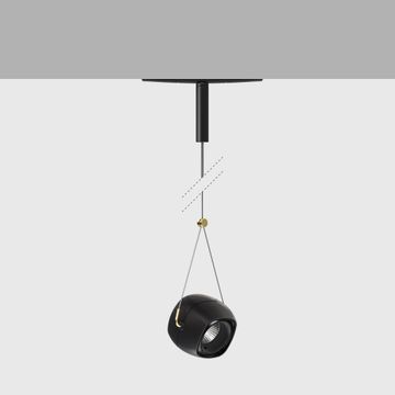 Newfo pendant for Superrail track Ø88 mm by iGuzzini - view 2