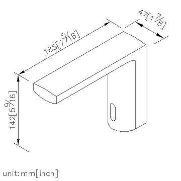 Electronic Basin Sensor Faucet (Cold only) (DC) by JUSTIME - view 5