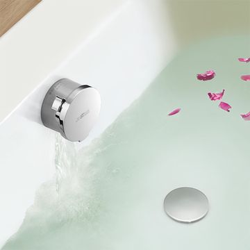 Still One Series - Bath Mixer W/Pop-Up Waste & Overflow & Elbow Connectors & 60cm Braided Hoses by JUSTIME - view 6