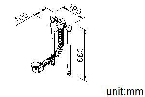 Still One Series - Bath Mixer W/Pop-Up Waste & Overflow & Elbow Connectors & 60cm Braided Hoses by JUSTIME - view 8