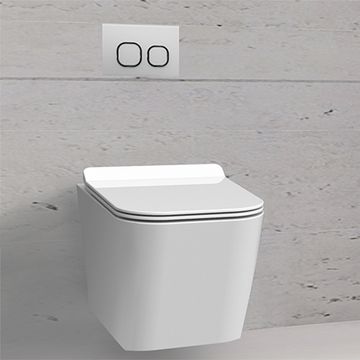 Smart Toilets and Toilet Accessories - Wall-Hung Toilet W/Toilet Seat & Cover by JUSTIME - view 5
