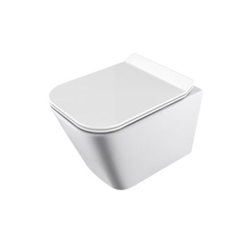 Smart Toilets and Toilet Accessories - Wall-Hung Toilet W/Toilet Seat & Cover by JUSTIME - view 4