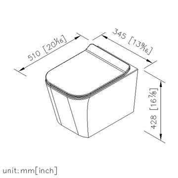 Smart Toilets and Toilet Accessories - Wall-Hung Toilet W/Toilet Seat & Cover by JUSTIME - view 7