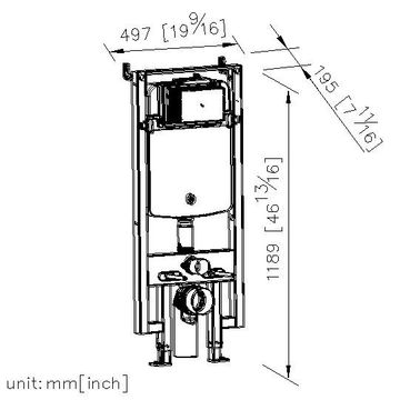 Concealed Cistern Toilet - Concealed Cistern by JUSTIME - view 5