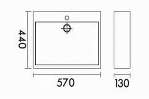 Lavatory Basin - Rectangle by JUSTIME - view 5