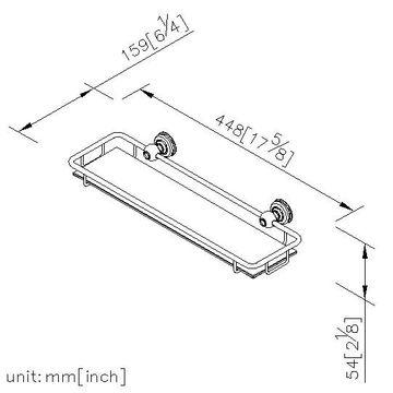 Bathroom Makeup Mirror Storage Shelf - Shelf With Rail by JUSTIME - view 7
