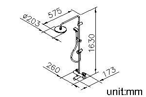 Candle Series - Bath/Rainshower System by JUSTIME - view 5