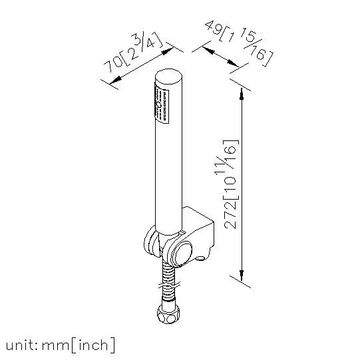 Series - Adjustable Wall Bracket W/ Hand Shower & Hose by JUSTIME - view 5