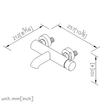Bathtub Faucet - Wall-Mounted Bathtub Mixer by JUSTIME - view 5