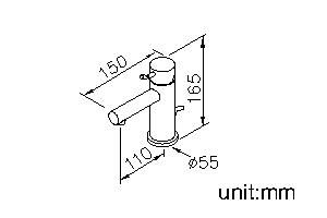 Simple Series - Basin Faucet W/Lift Rod by JUSTIME - view 5