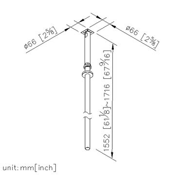 Lucky 7 Faucet - Ceiling-Mounted Basin Spout by JUSTIME - view 8