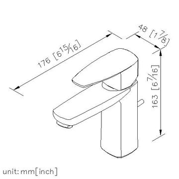 Pan 2 Series - Basin Faucet W/Lift Rod by JUSTIME - view 5