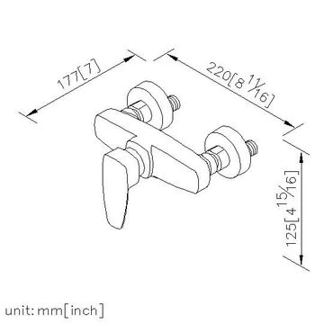 Pan 2 Series - Shower Mixer Body by JUSTIME - view 5