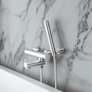Still One Series - Bath/Shower Mixer Body (Stainless Steel) by JUSTIME - view 5