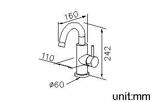 Still One Series - Basin Faucet (Brass) by JUSTIME - view 5