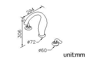 Two-Handle Bathtub Faucet by JUSTIME - view 6