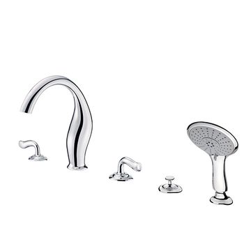 Two-Handle Bathtub Faucet W/Diverter & Hand Shower by JUSTIME - view 5