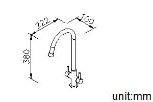 Function 1 Series - RO Faucet (On Deck/Cold Only) by JUSTIME - view 5