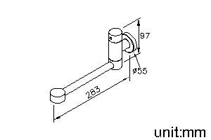 Function 1 Series - Kitchen Faucet (Wall-Mounted/Cold Only) by JUSTIME - view 5