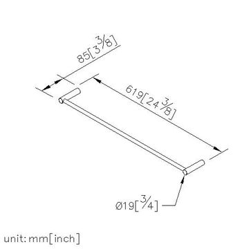 Still One Bathroom Accessories - Towel Bar (600mm) by JUSTIME - view 5