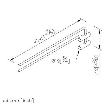 Still One Bathroom Accessories - Swivel Double Towel Bar by JUSTIME - view 5