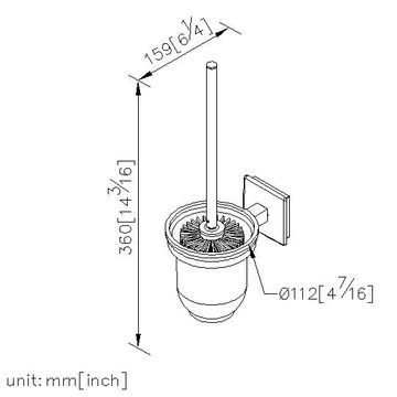 Smart Toilets and Toilet Accessories - Toilet Brush Holder by JUSTIME - view 5