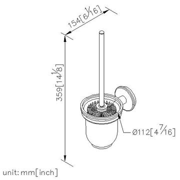 Smart Toilets and Toilet Accessories - Toilet Brush Holder by JUSTIME - view 5
