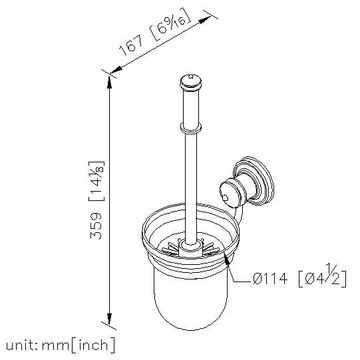 Smart Toilets and Toilet Accessories - Toilet Brush Holder by JUSTIME - view 5