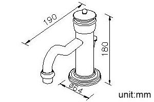 Victoria Series - Single-Handle Basin Faucet W/Lift Rod by JUSTIME - view 5
