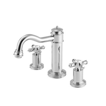 Victoria Series - Two-Handle Widespread Basin Faucet W/Lift Rod by JUSTIME - view 2