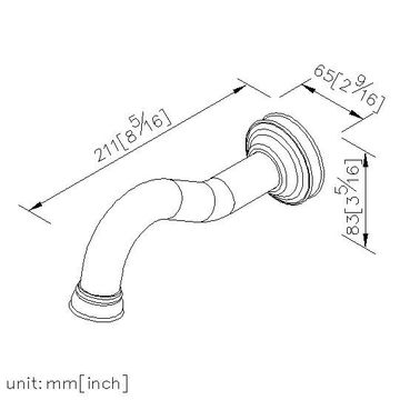 Victoria Series - Tub Spout by JUSTIME - view 5