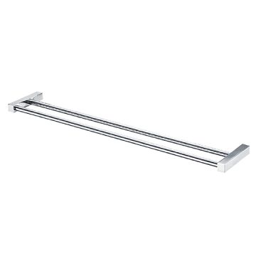 Cubic Bathroom Accessories - Double Towel Bar (600mm) by JUSTIME - view 2