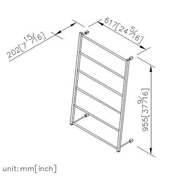 Cubic Bathroom Accessories - Towel Ladder(Slanted The Wall) by JUSTIME - view 5