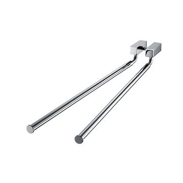 Cubic Bathroom Accessories - Swivel Double Towel Bar by JUSTIME - view 3