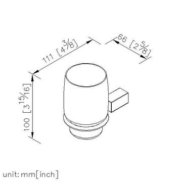 Cubic Bathroom Accessories - Tumbler Holder by JUSTIME - view 5
