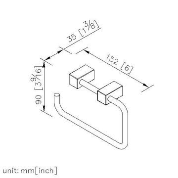 Cubic Bathroom Accessories - Toilet Tissue Holder (Horizontal) by JUSTIME - view 5