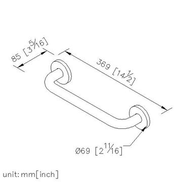 Accessible Handrails - Grab Bar (300mm) by JUSTIME - view 6