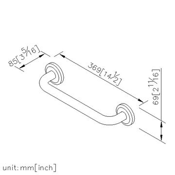 Accessible Handrails - Grab Bar (300mm) by JUSTIME - view 5
