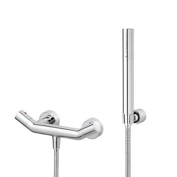 YES Series - Shower Mixer W/Hand Shower & Hose & Wall Bracket by JUSTIME - view 3