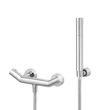 YES Series - Shower Mixer W/Hand Shower & Hose & Wall Bracket by JUSTIME - view 2