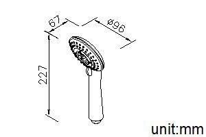 Series - Hand Shower (Plastic)(Three Sprays) by JUSTIME - view 6