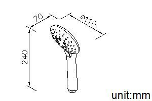 Series - Hand Shower (Plastic)(Three Sprays) by JUSTIME - view 6