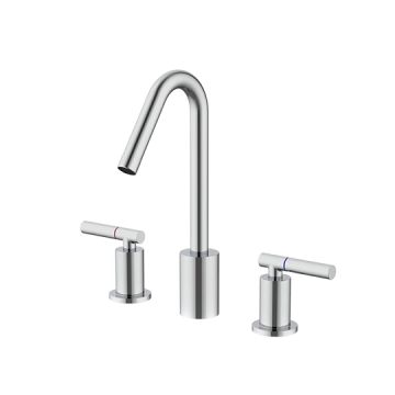 Symmetria Series - Two-Handle Widespread Basin Faucet by JUSTIME - view 2