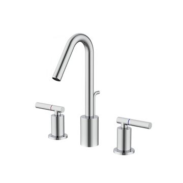 Symmetria Series - Two-Handle Widespread Basin Faucet W/Lift Rod by JUSTIME - view 3